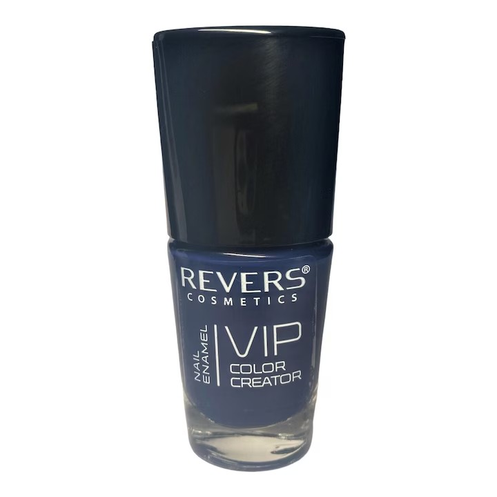 Lac de unghii VIP 3D, N.106 - Bleumarin mat, 12 ml, Revers Cosmetics