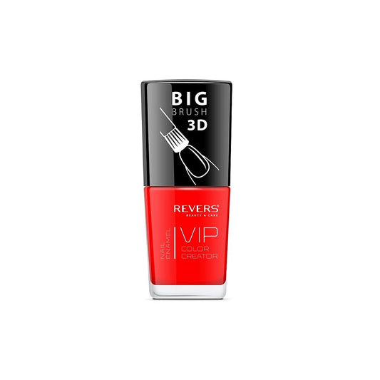 Lac de unghii VIP 3D, N.114 - Roșu carmin, 12 ml, Revers Cosmetics
