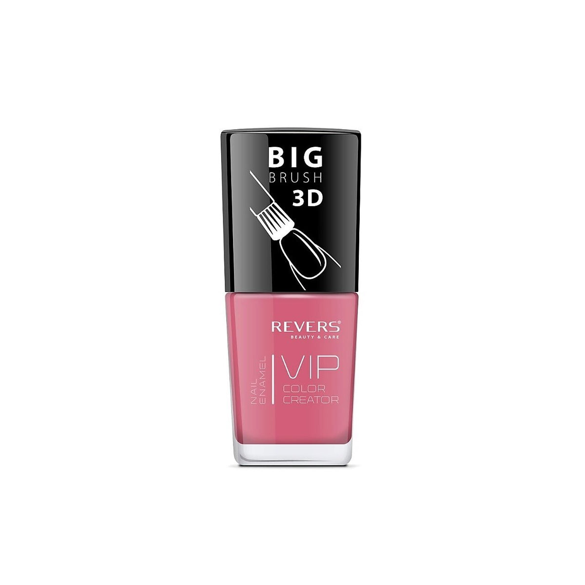 Lac de unghii VIP 3D, N.119 - Roz nude, 12 ml, Revers Cosmetics