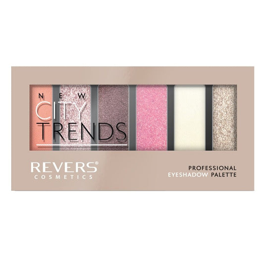 Paletă fard ochi 6 nuanțe New City Trends N.11, 9 gr, Revers Cosmetics