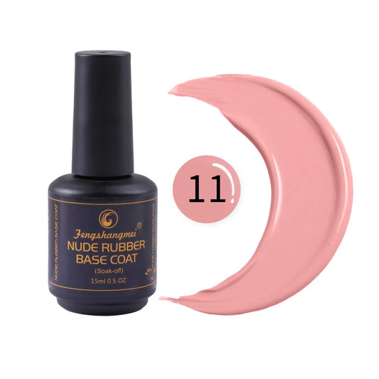 Nude Rubber Base Coat N.11, 15 ml, Fengshangmei