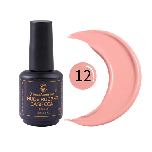 Nude Rubber Base Coat N.12, 15 ml, Fengshangmei