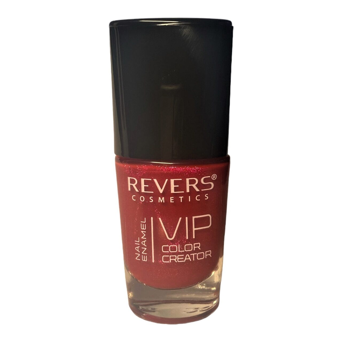 Lac de unghii VIP 3D, N.123 - Roșu deschis sidefat, 12 ml, Revers Cosmetics