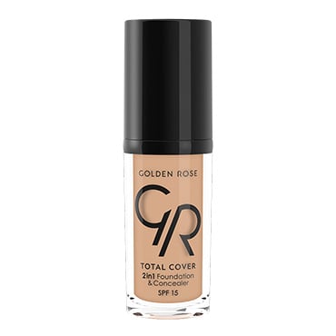 Fond de ten Total Cover 2în1 SPF15, N.15, 30 ml, Golden Rose
