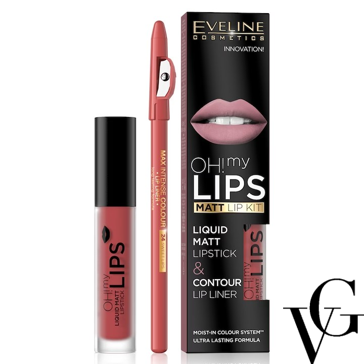 Set OH! MY LIPS Matt Lip Kit, 4,5ml, Eveline Cosmetics
