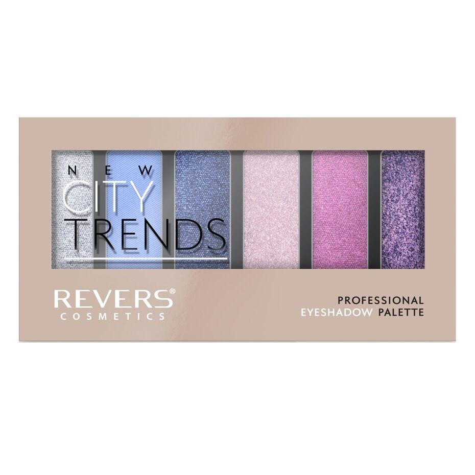 Paletă fard ochi 6 nuanțe New City Trends N.16, 9 gr, Revers Cosmetics