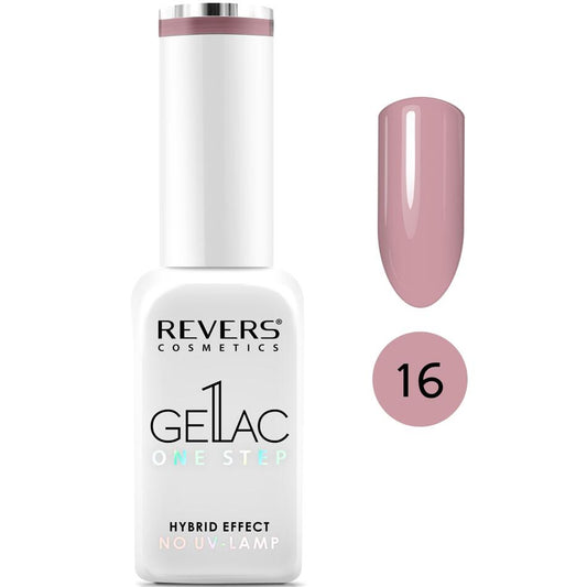 Lac de unghii Gellac 1 Step, N.16 Crem, 10 ml, Revers Cosmetics