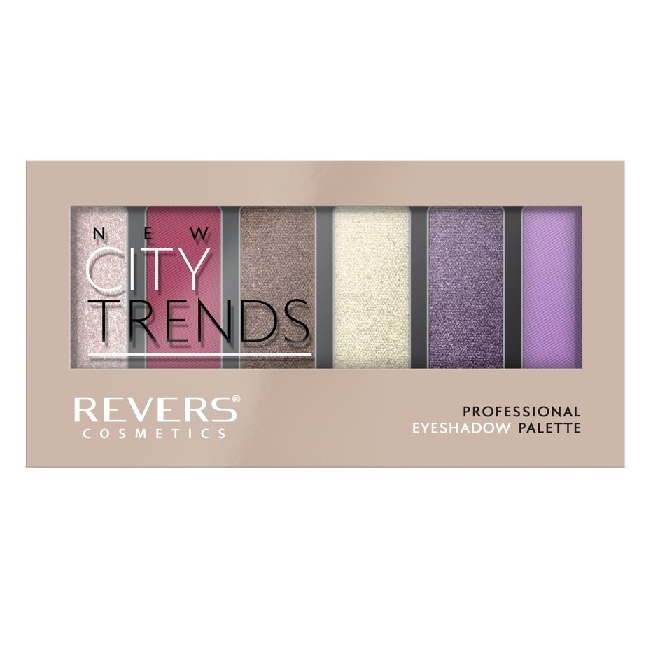 Paletă fard ochi 6 nuanțe New City Trends N.17, 9 gr, Revers Cosmetics