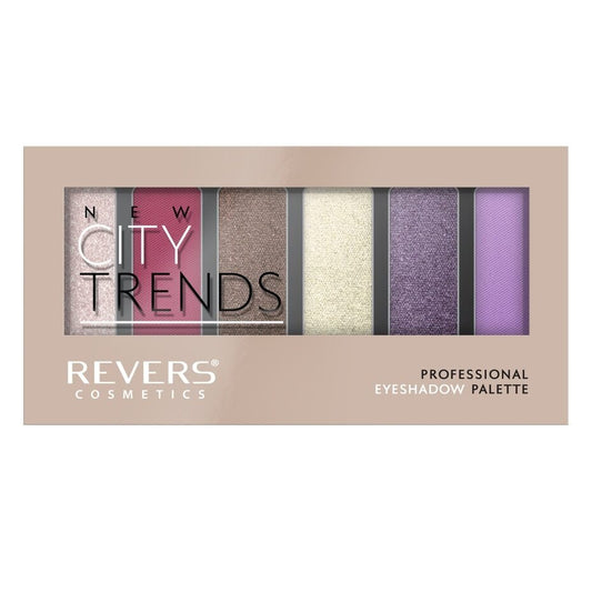Paletă fard ochi 6 nuanțe New City Trends N.17, 9 gr, Revers Cosmetics