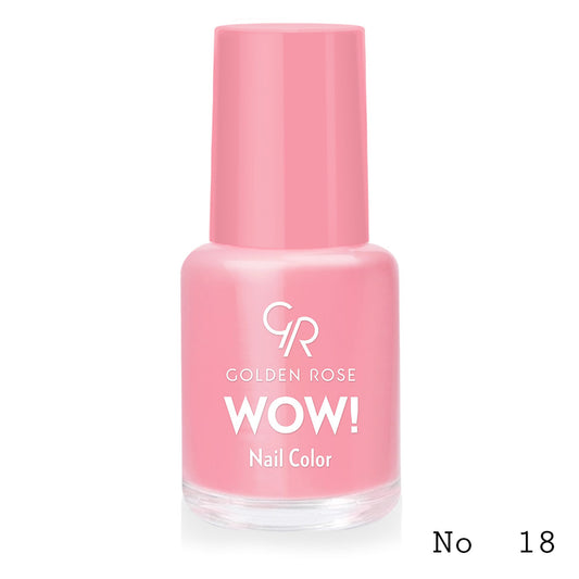 Lac de unghii WOW! Nail Color, 18, 6 ml, Golden Rose
