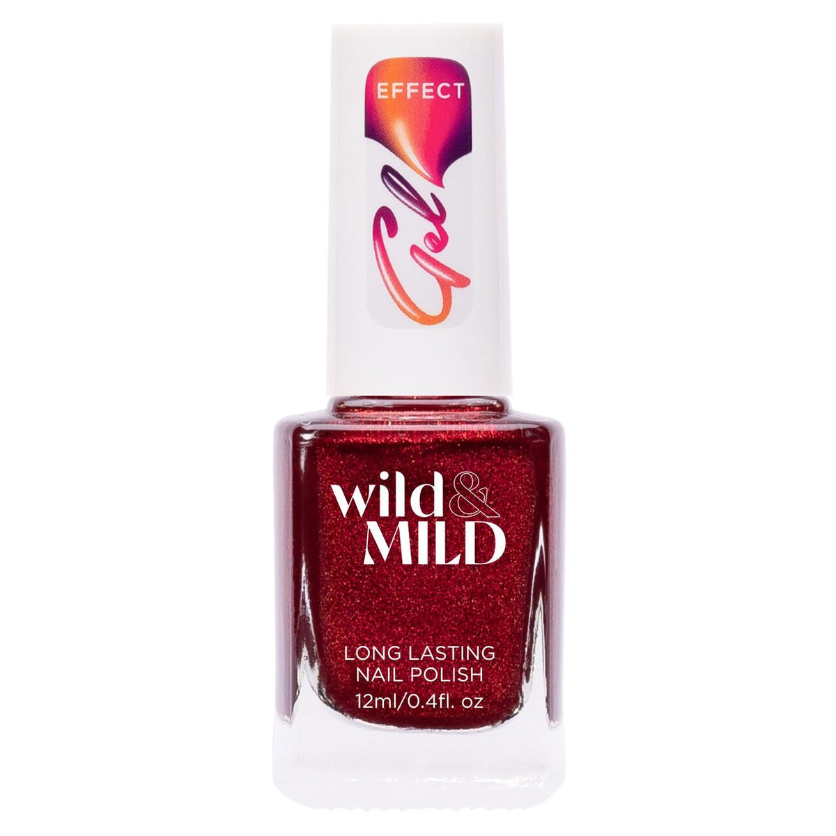 Lac de unghii Wild & Mild Gel Effect, N.18 - Ruby Heart, 12 ml, Wild & Mild