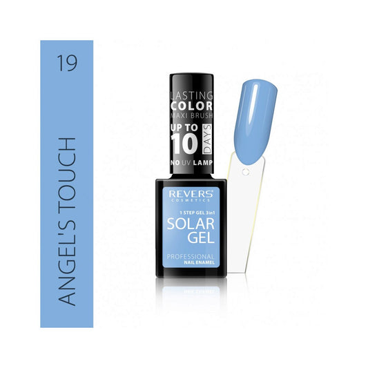 Lac de unghii Solar Gel, N.19 - Angel's touch, 12 ml, Revers Cosmetics