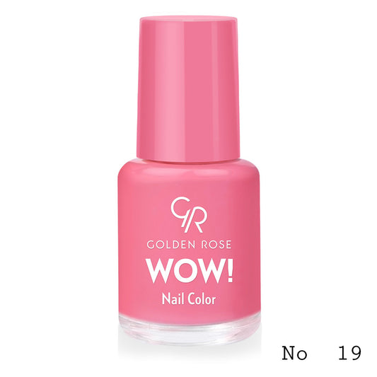 Lac de unghii WOW! Nail Color, 19, 6 ml, Golden Rose