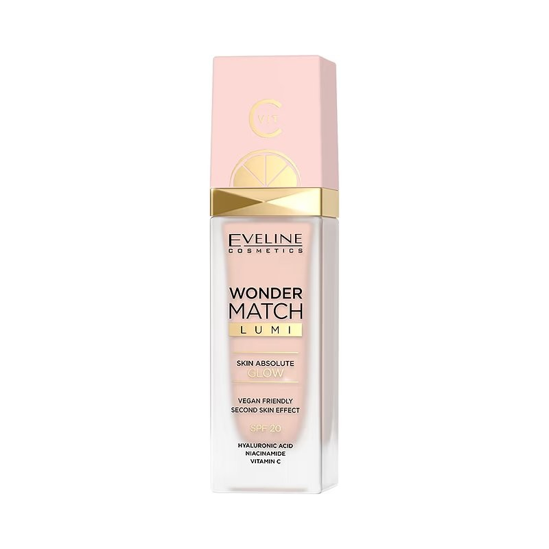 Fond de ten Wonder Match Lumi SPF20, N.20, 30 ml, Eveline Cosmetics