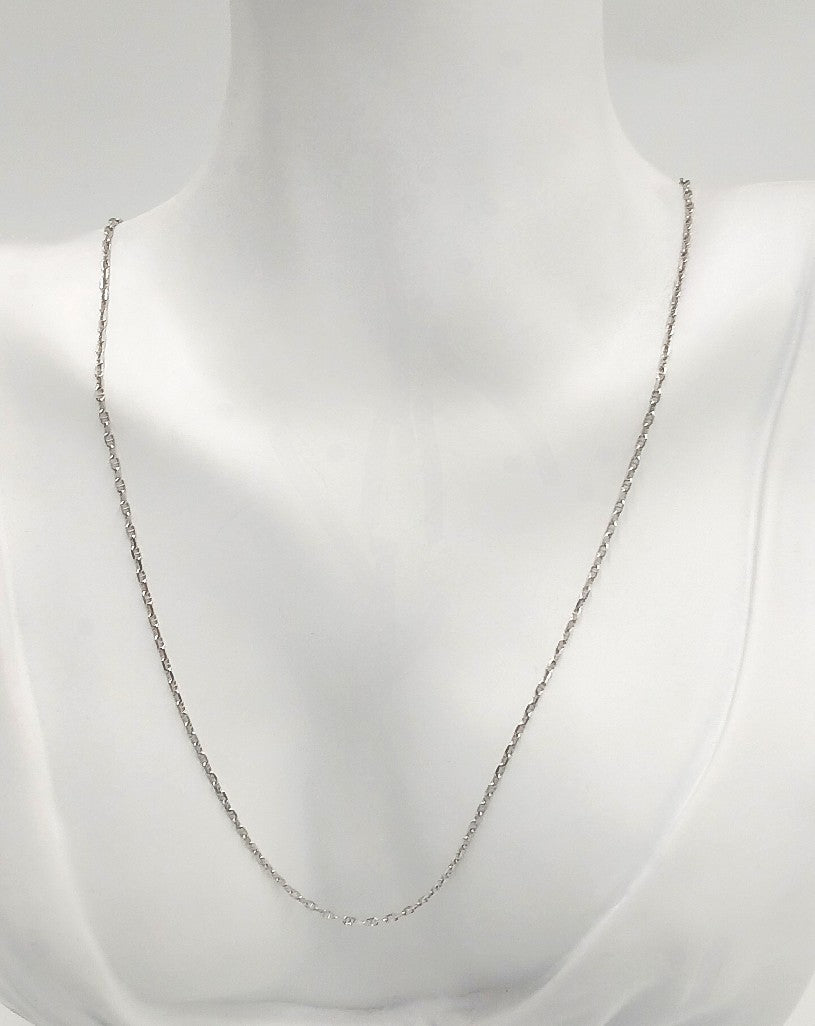 Colier din argint 925 „silver geometric flow”, sistem de închidere reglabil, cu prelungire
