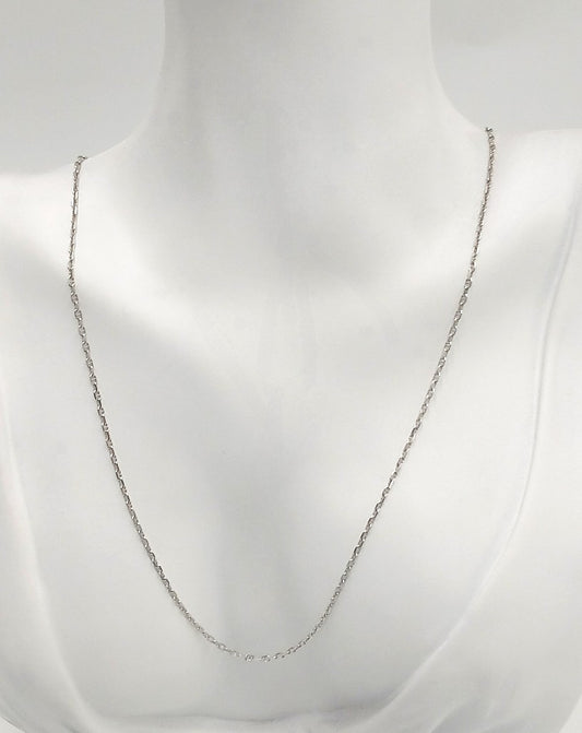 Colier din argint 925 „silver geometric flow”, sistem de închidere reglabil, cu prelungire