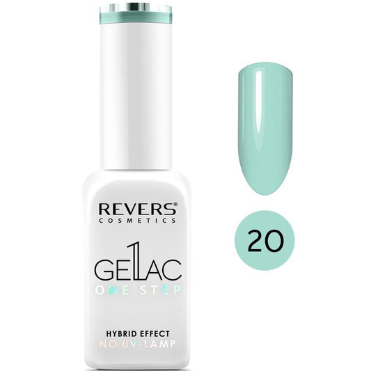 Lac de unghii Gellac 1 Step, N.20 Green Mint, 10 ml, Revers Cosmetics