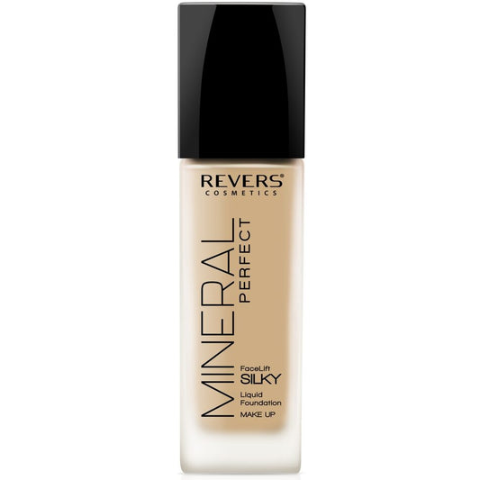 Fond de ten cu pompiță Mineral Perfect N.21 Natural, 40 ml, Revers Cosmetics