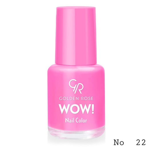 Lac de unghii WOW! Nail Color, 22, 6 ml, Golden Rose