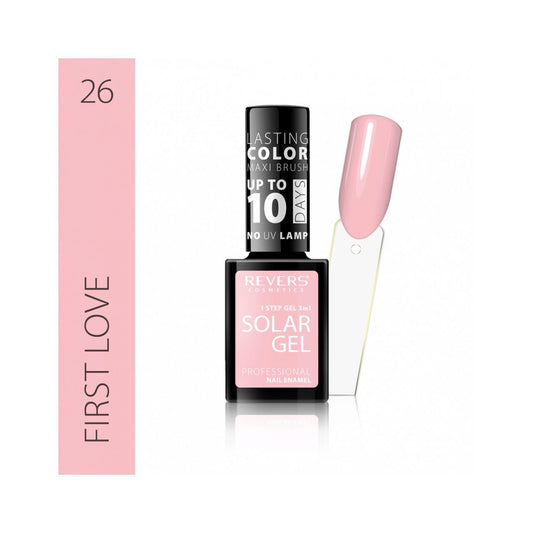 Lac de unghii Solar Gel, N.26 - First love, 12 ml, Revers Cosmetics