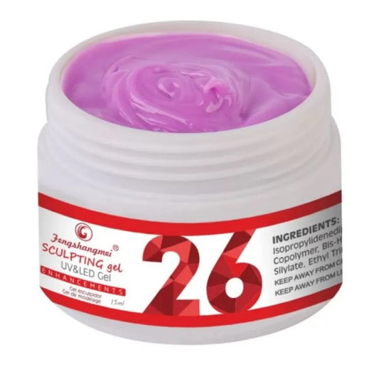 Gel de construcție unghii UV 26, 15 ml, Fengshangmei