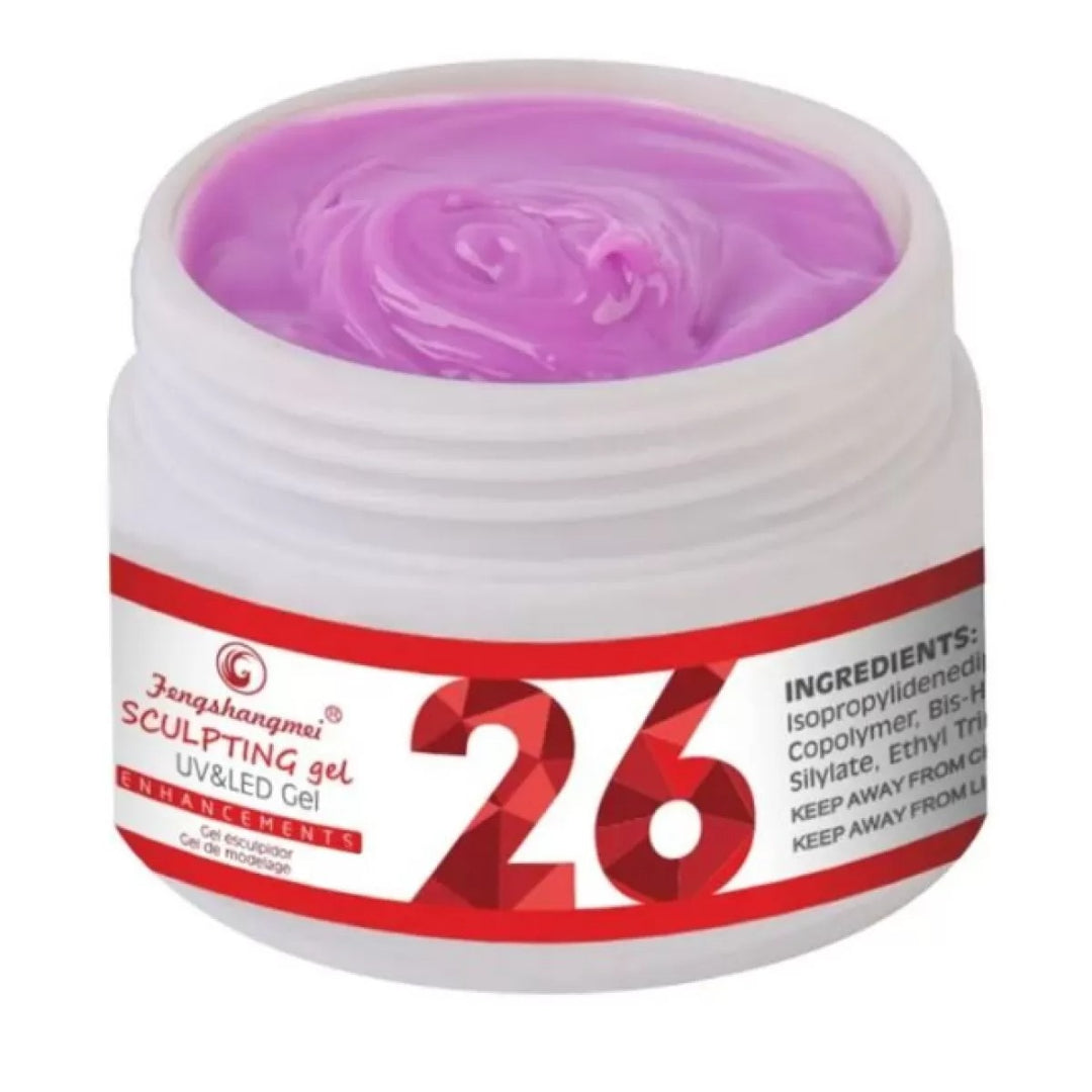 Gel de construcție unghii UV 26, 50 ml, Fengshangmei