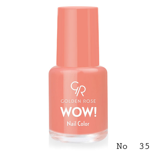 Lac de unghii WOW! Nail Color, 35, 6 ml, Golden Rose