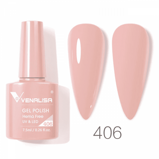 Ojă semipermanentă VIP4 HEMA & TPO FREE, N.406, 7.5 ml, Venalisa
