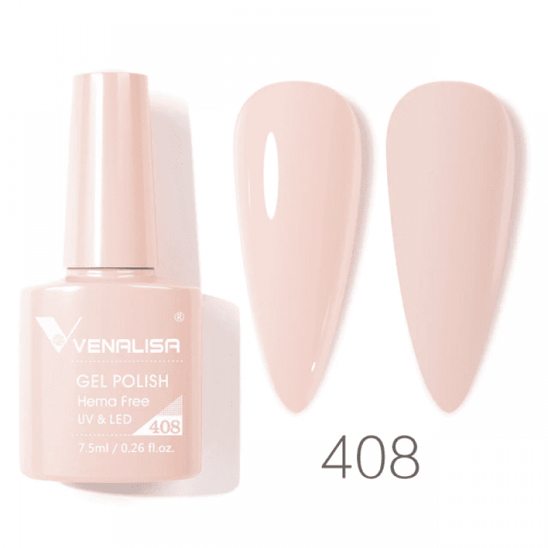 Ojă semipermanentă VIP4 HEMA & TPO FREE, N.408, 7.5 ml, Venalisa
