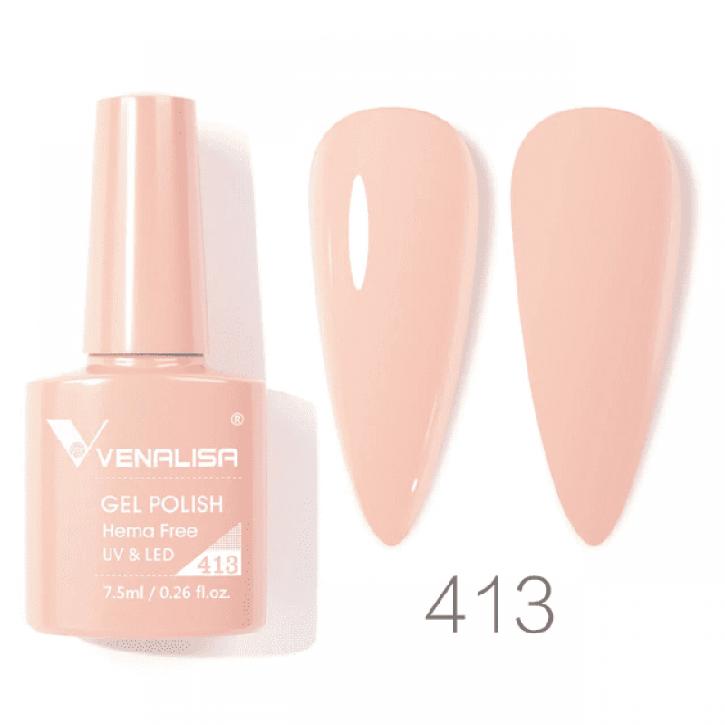 Ojă semipermanentă VIP4 HEMA & TPO FREE, N.413, 7.5 ml, Venalisa