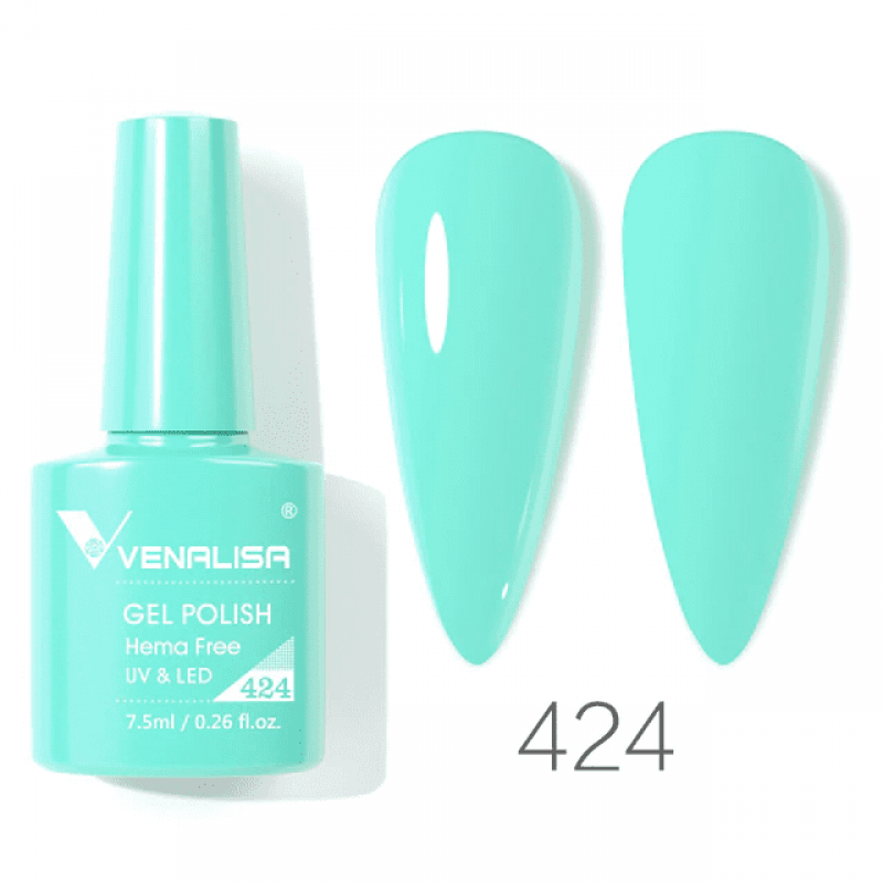 Ojă semipermanentă VIP4 HEMA & TPO FREE, N.424, 7.5 ml, Venalisa