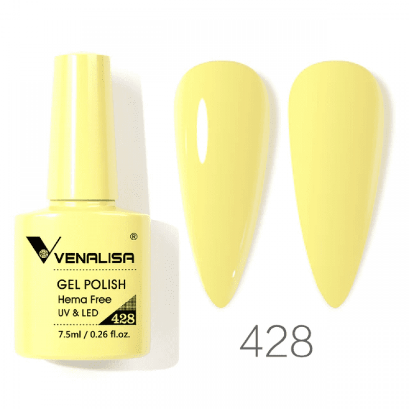 Ojă semipermanentă VIP4 HEMA & TPO FREE, N.428, 7.5 ml, Venalisa