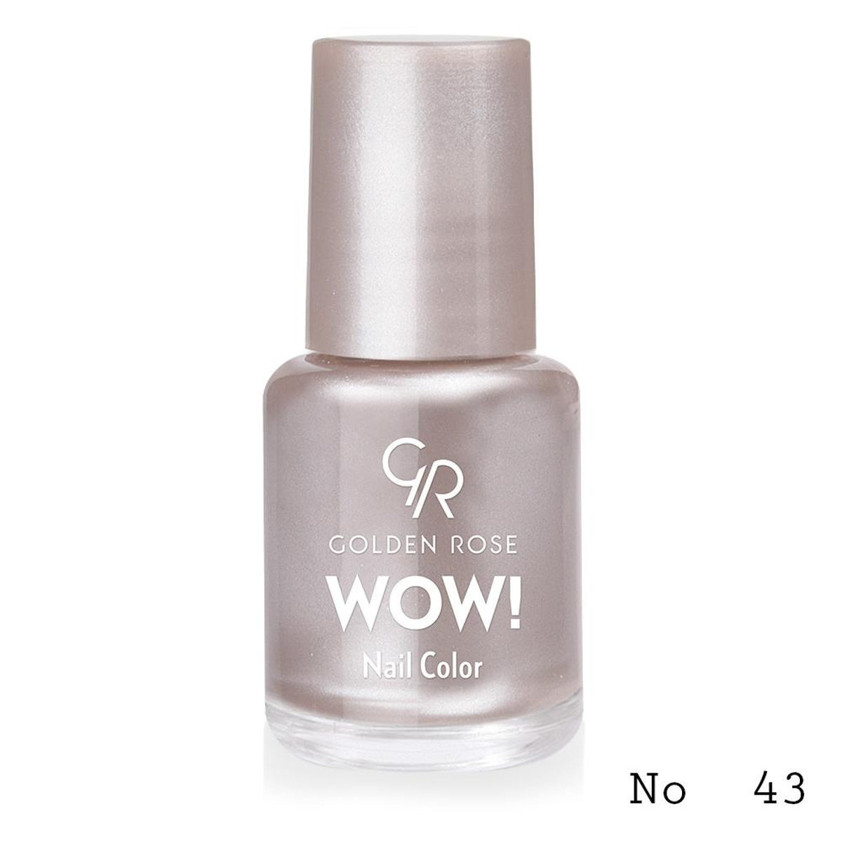 Lac de unghii WOW! Nail Color, 43, 6 ml, Golden Rose