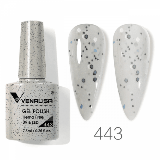 Ojă semipermanentă VIP4 HEMA & TPO FREE, N.443, 7.5 ml, Venalisa