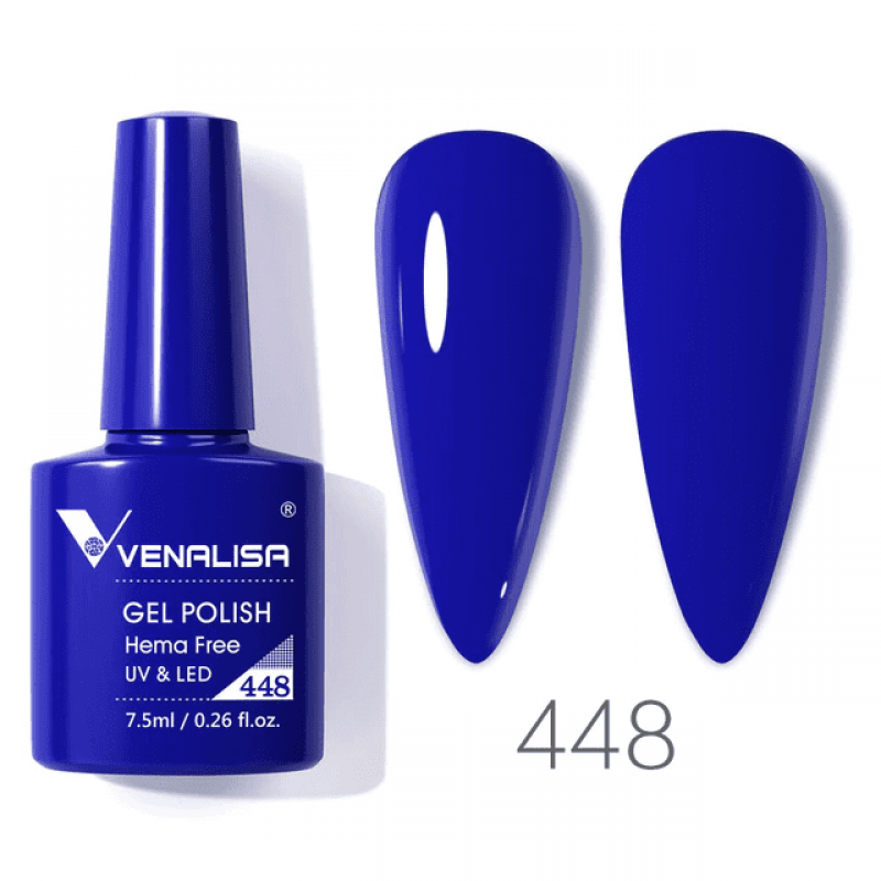 Ojă semipermanentă VIP4 HEMA & TPO FREE, N.448, 7.5 ml, Venalisa