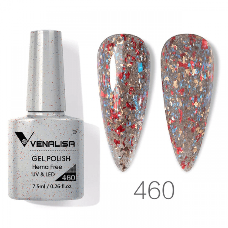 Ojă semipermanentă VIP4 HEMA & TPO FREE, N.460, 7.5 ml, Venalisa
