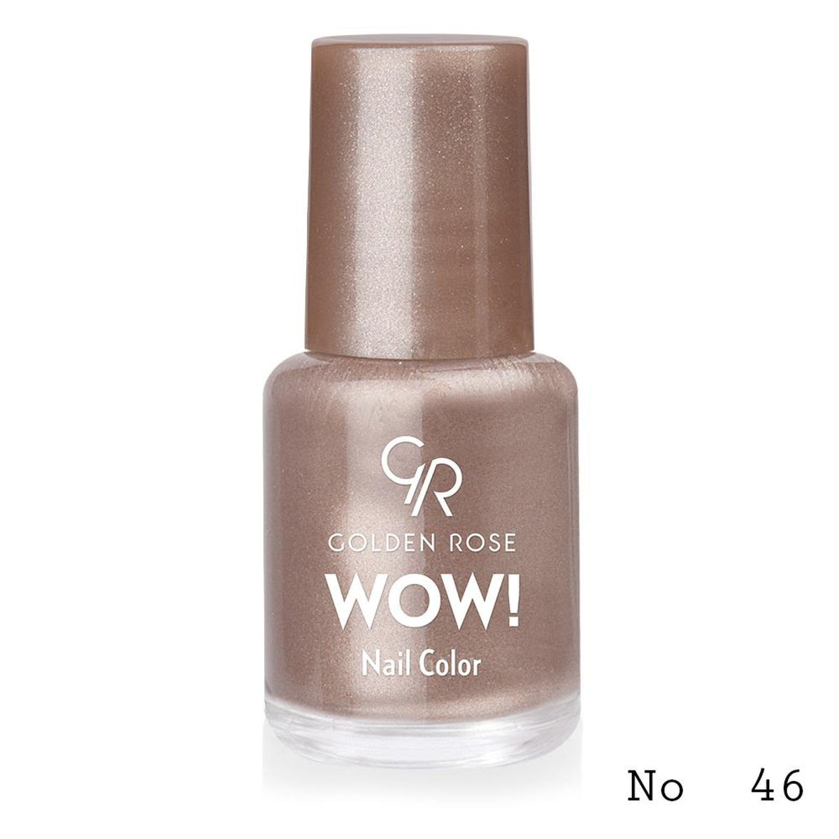 Lac de unghii WOW! Nail Color, 46, 6 ml, Golden Rose