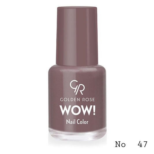 Lac de unghii WOW! Nail Color, 47, 6 ml, Golden Rose