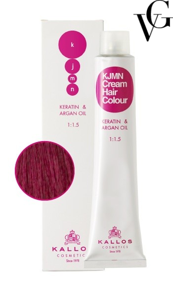 Vopsea de păr profesională 5.66I, Violet strălucitor, 100 ml, Kallos