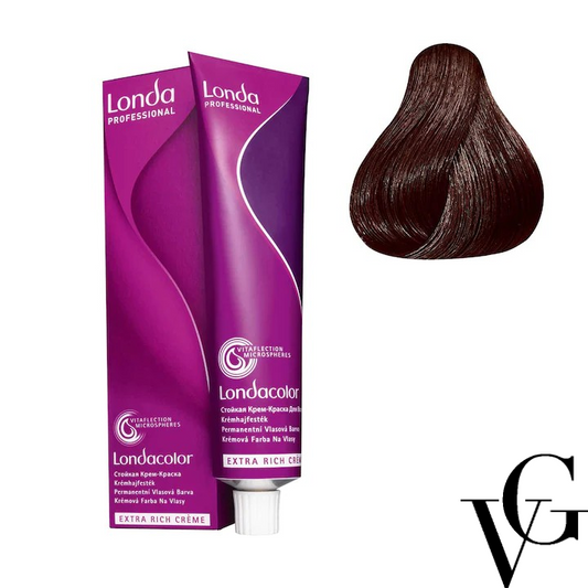 Vopsea de păr Extra Rich Permanent Color 5/73, Castaniu deschis maro auriu, 60 ml, Londa Professional