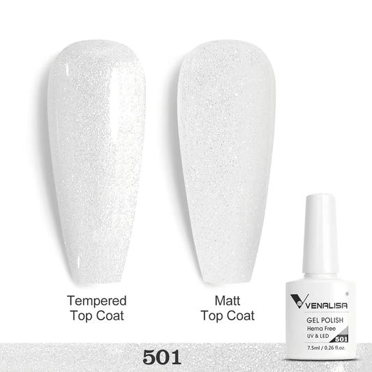 Ojă semipermanentă VIP5 HEMA & TPO FREE, N.501, 7.5 ml, Venalisa