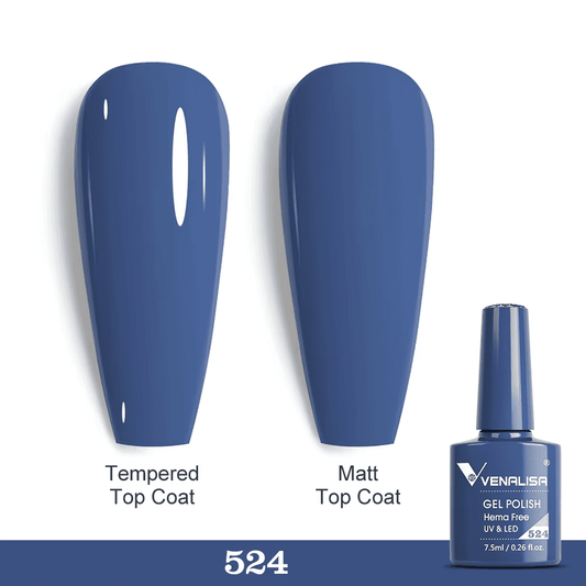 Ojă semipermanentă VIP5 HEMA & TPO FREE, N.524, 7.5 ml, Venalisa