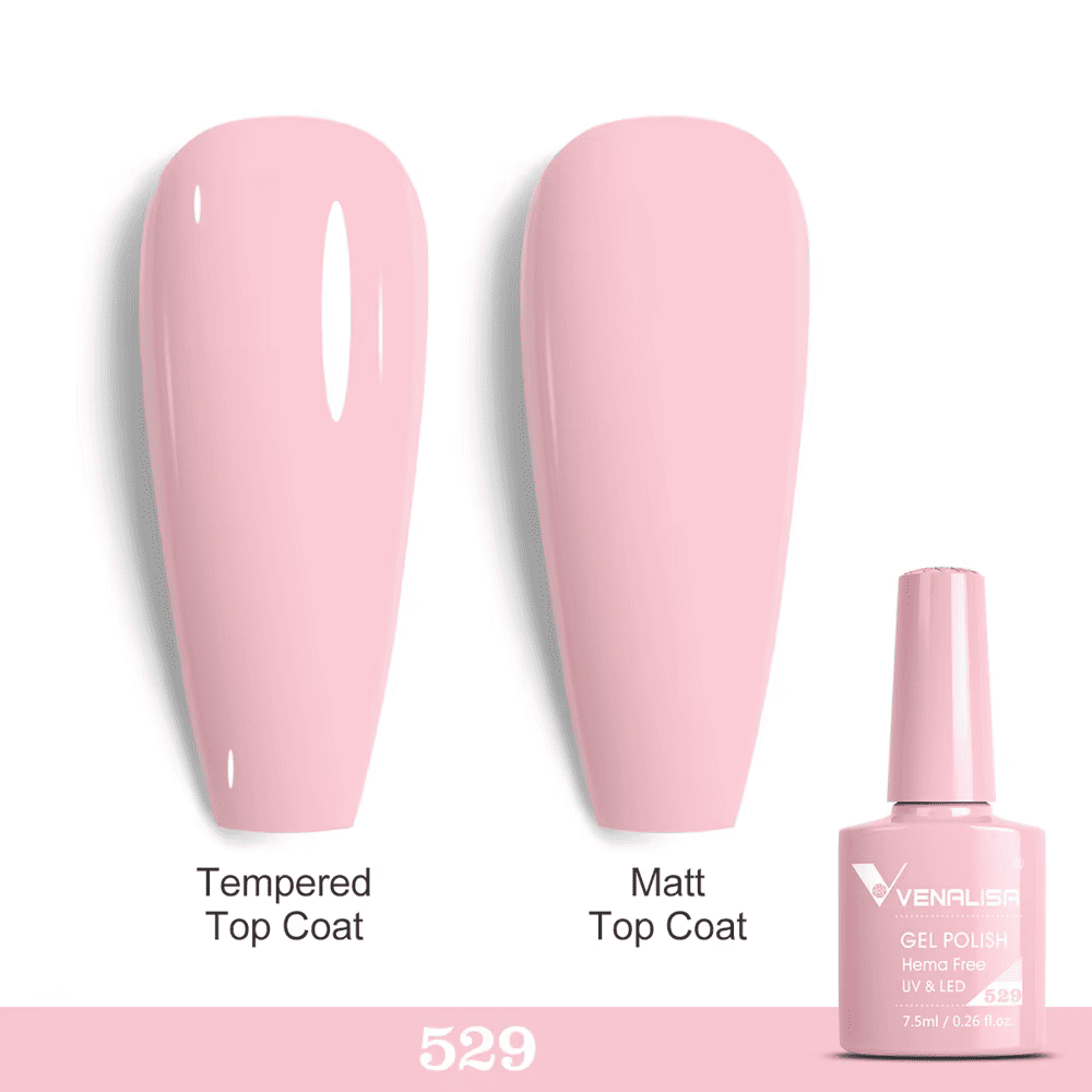 Ojă semipermanentă VIP5 HEMA & TPO FREE, N.529, 7.5 ml, Venalisa