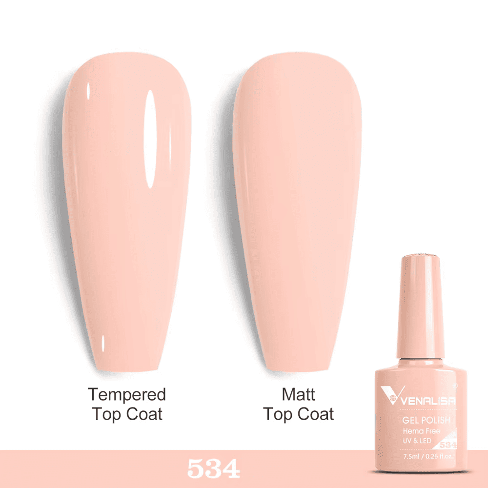 Ojă semipermanentă VIP5 HEMA & TPO FREE, N.534, 7.5 ml, Venalisa