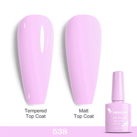 Ojă semipermanentă VIP5 HEMA & TPO FREE, N.538, 7.5 ml, Venalisa