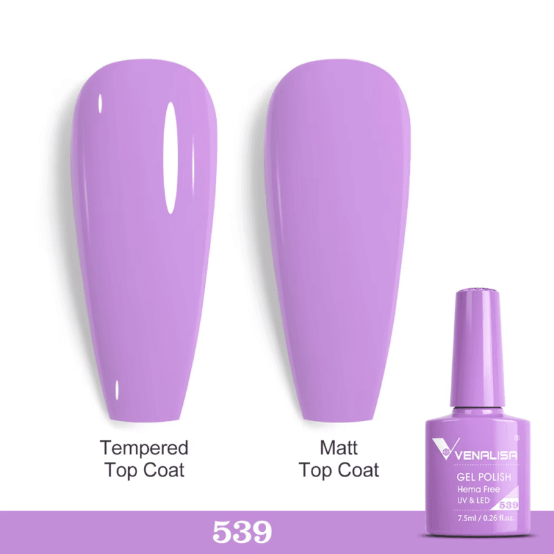 Ojă semipermanentă VIP5 HEMA & TPO FREE, N.539, 7.5 ml, Venalisa