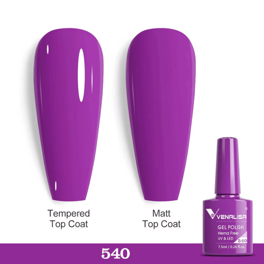 Ojă semipermanentă VIP5 HEMA & TPO FREE, N.540, 7.5 ml, Venalisa