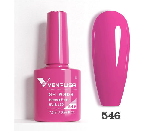 Ojă semipermanentă VIP5 HEMA & TPO FREE, N.546, 7.5 ml, Venalisa