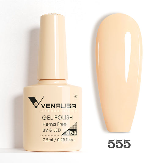 Ojă semipermanentă VIP5 HEMA & TPO FREE, N.555, 7.5 ml, Venalisa