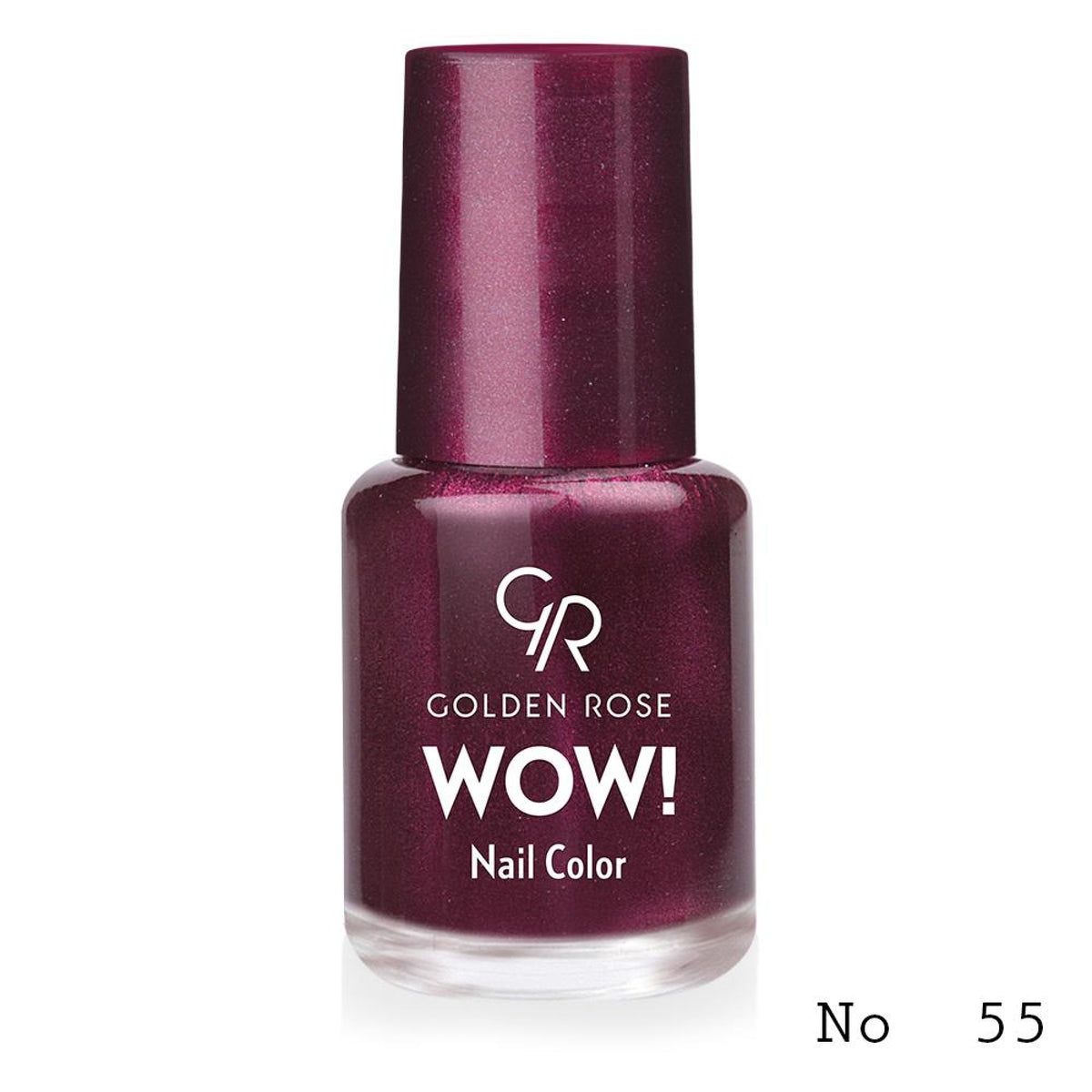 Lac de unghii WOW! Nail Color, 55, 6 ml, Golden Rose